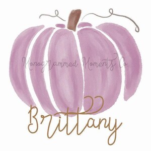 Pumpkins Watercolor Clipart - Purple Fall - PNG - Sublimation Digital Download - Printable Artwork Design - Toddler Fall Gift