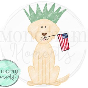 Watercolor 4th of July PNG -  Patriotic Dog Clipart for Digital Download, Sublimation, and Printables