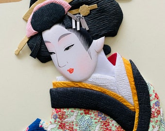 Harunohi Japanese Traditional Arts Kurumie Oshie Artisan 3D Painting Tanaka Washi Tokyo Japan