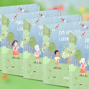 Libro infantil personalizado y póster infantil (A4)