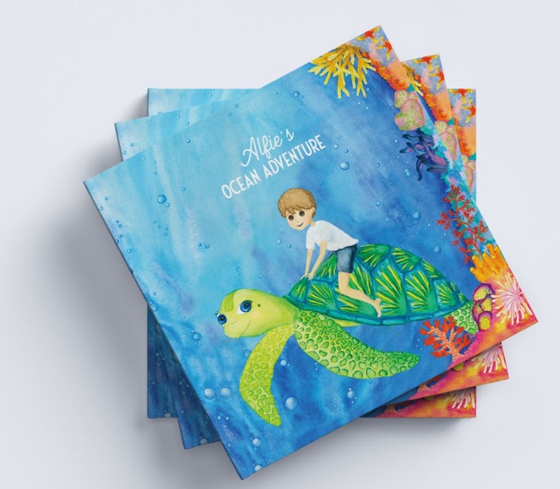 Personalisiertes, nachhaltiges Kinderbuch Meeresabenteuer Bild 1