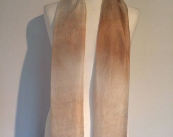 100%zijde. Een handgeverfde zijden sjaal Speeldoek. Handpainted Silk Scarf Shawl.