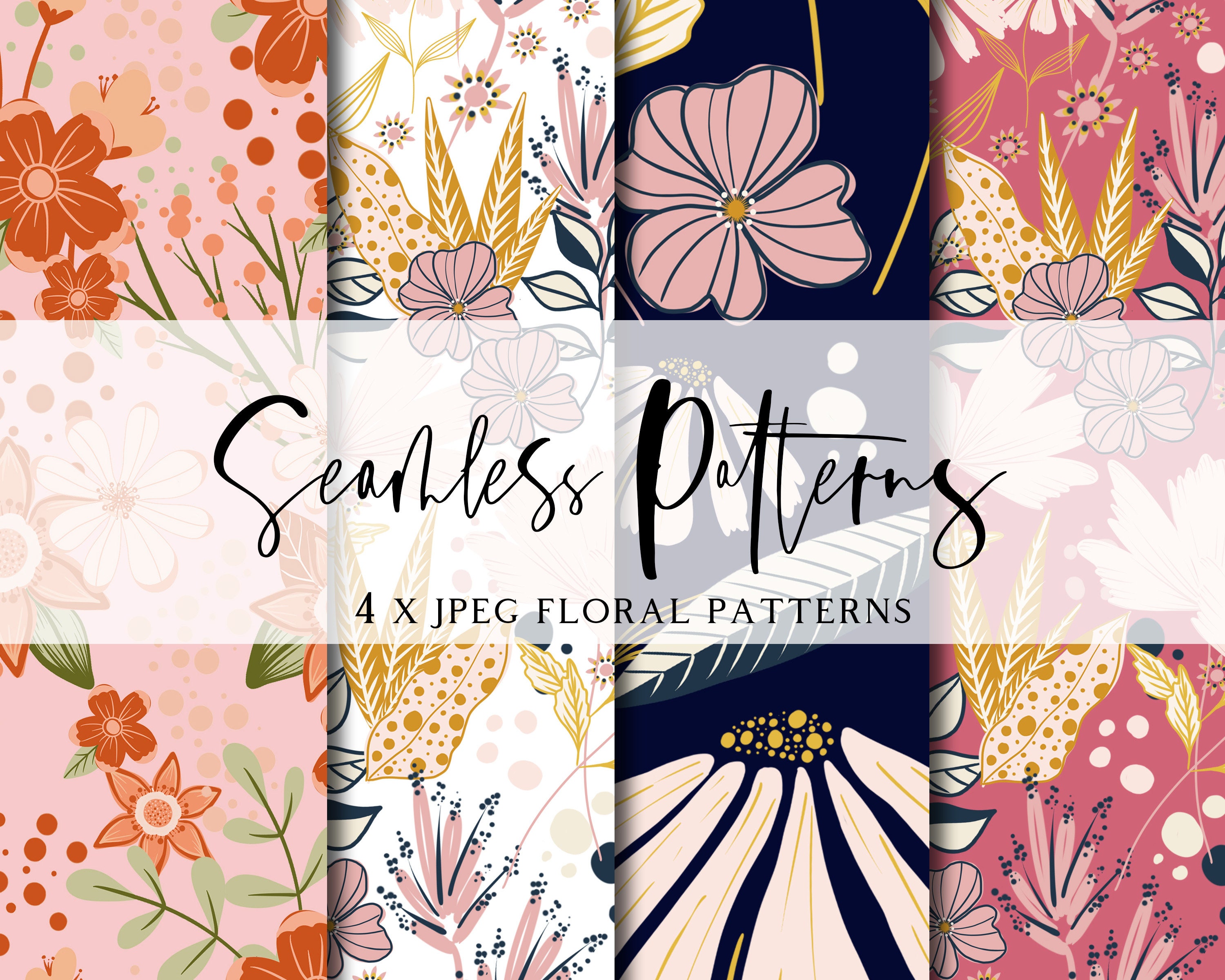 Seamless Repeat Pattern Repeat Pattern Repeat Tile Flower Print Floral Pattern Floral Repeat Floral Print Abstract