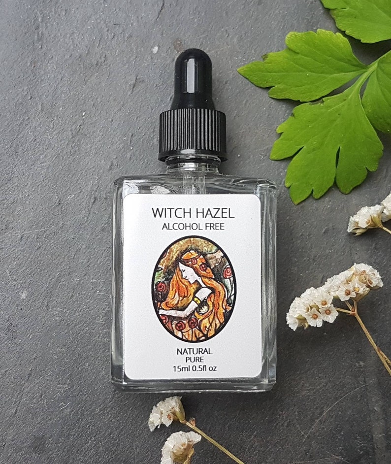 Witch hazel, alcohol free 15ml. Glass pipette bottle image 1
