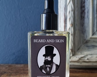 Beard and Face- Luxury Beard oil with organic cold pressed oils (New Product) Sandalwood option