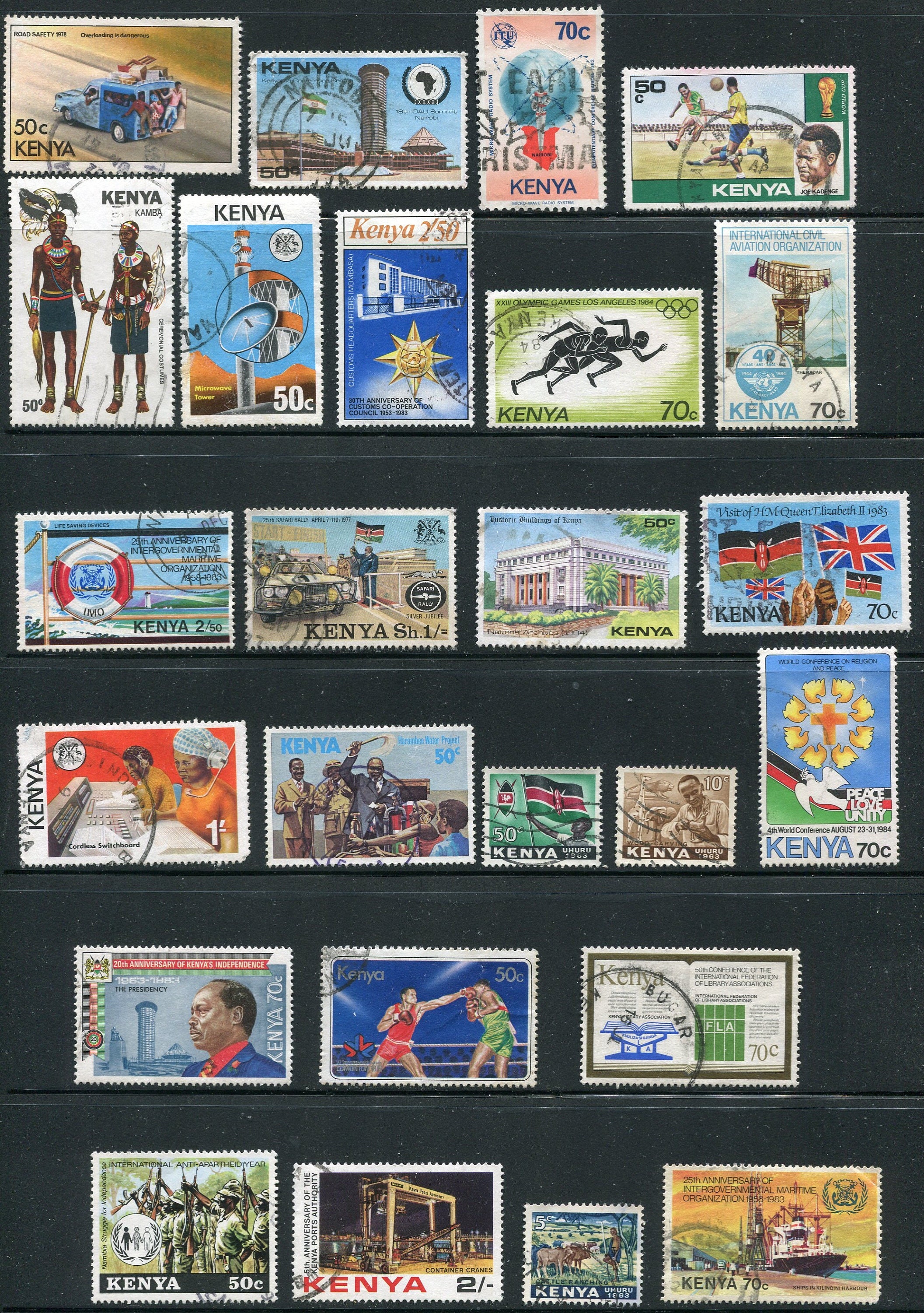 Kenya Used Stamps /25 Stamps/ Vintage 1960's1970's Etsy