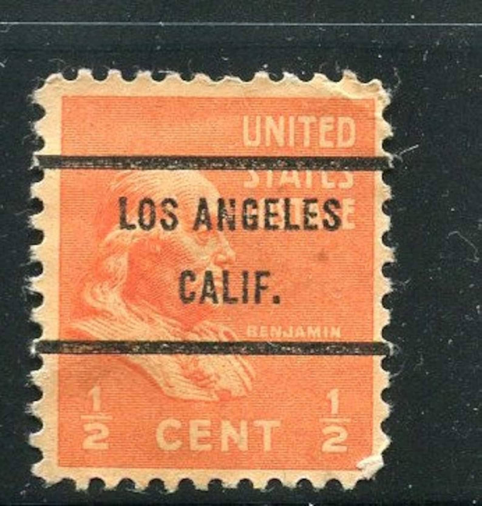 Los Angeles Vintage Used Precanceled Stamp/Los Angeles Post Etsy