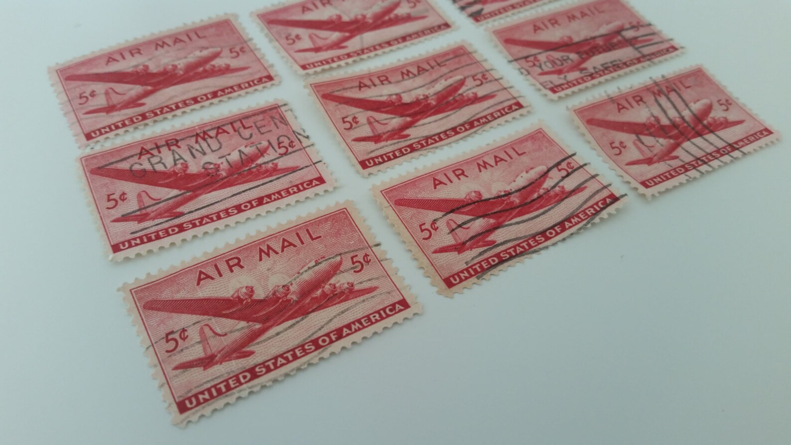 airmail 5 cent stamp red airmail 5 cent stamp red