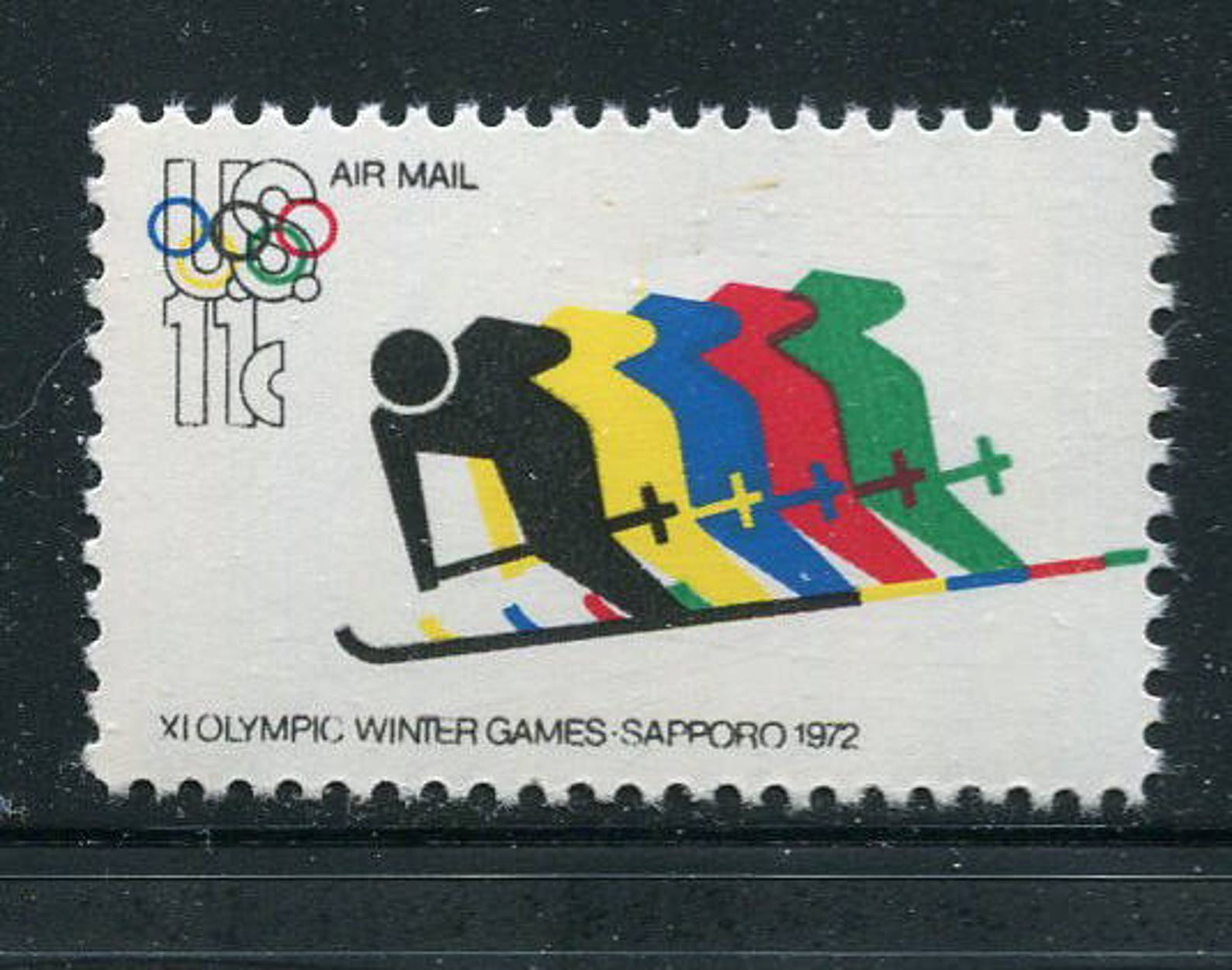 Olympic Stamps / 4 Unused Winter Olympic Stamps/ Sapporo Japan Etsy