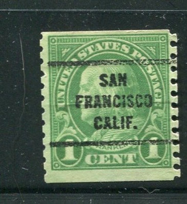 San Francisco California Vintage Used Precanceled StampSan Francisco