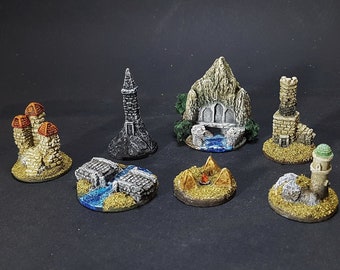 Battle of Five Armies compatible Strongholds set, RESIN miniatures, PAINTED and READY to play!!!