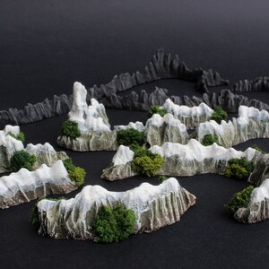 Argonath, Mount Doom and Mountains set for War of the Ring boardgame, resin, PAINTED and READY to PLAY image 8