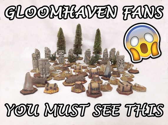 Gloomhaven Nature Terrain Pack Handmade Painted And Ready To Etsy