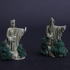Guerra del Anillo: Set de terreno de resina pintada definitivo: Monte del Destino, Argonath y montañas (¡Listo para jugar!)