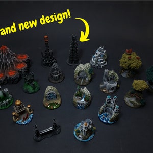 War of the Ring Strongholds AND Mountains, BRAND NEW Complete Set, 31 Highly Detailed Model, Painted and Ready to Play!