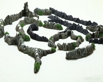 War of the Ring compatible Mountains, 2nd edition, painted and ready to play! High Quality