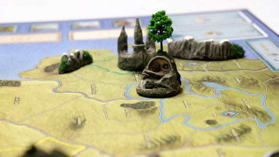 War Of The Ring Boardgame Stronghold And Mountains Set Bundle Etsy India