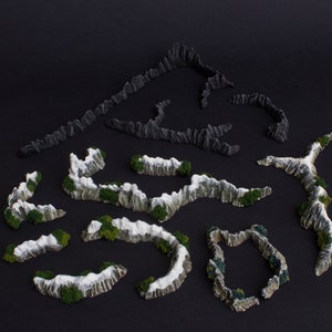 Mountains set, War of the Ring Boardgame, Anniversary edition & standard edition, painted and ready to play