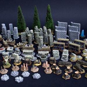 Gloomhaven Terrain, the best set on the planet! 102 handmade, fully painted resin models