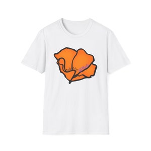 Large Y6Made California Poppy Unisex Softstyle T-Shirt image 1