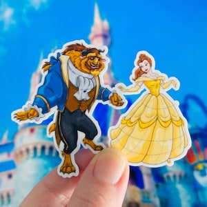 Beauty and the Beast sticker/ Enchanted rose sticker/ Mrs. Potts/ chip/ Cogsworth sticker/ Lumiere sticker/ Disney sticker/ planner journal