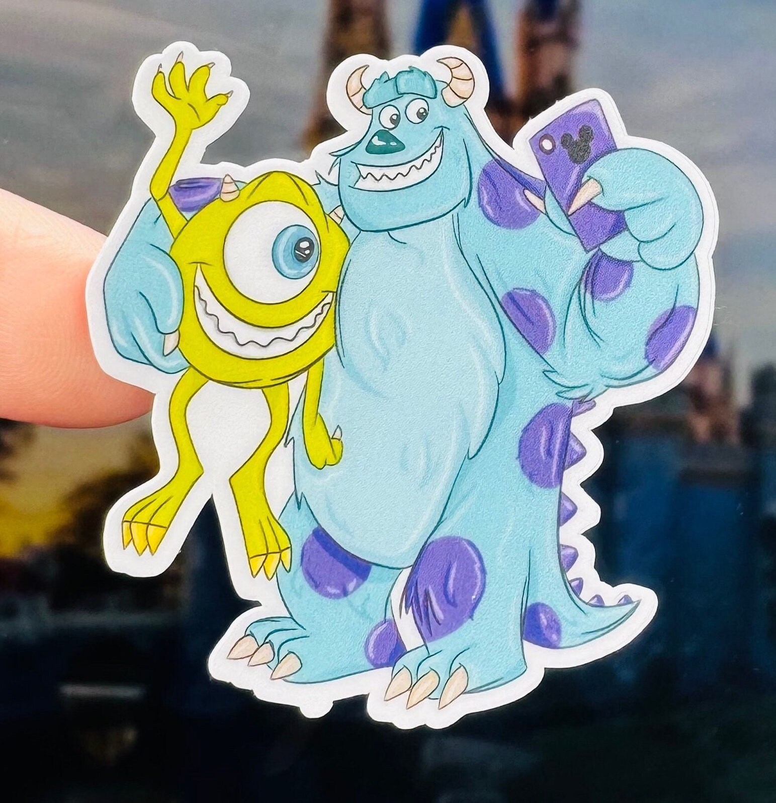 Sully Window Sticker Mike and Sully Sticker/ Monsters Inc. Sticker/laugh Floor/ Disney ...