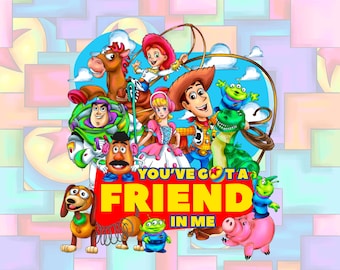 You’ve got a friend in me/ Toy Story Sticker/ Disney Pixar/ Woody Buzz decal/ laptop sticker/ water bottle sticker