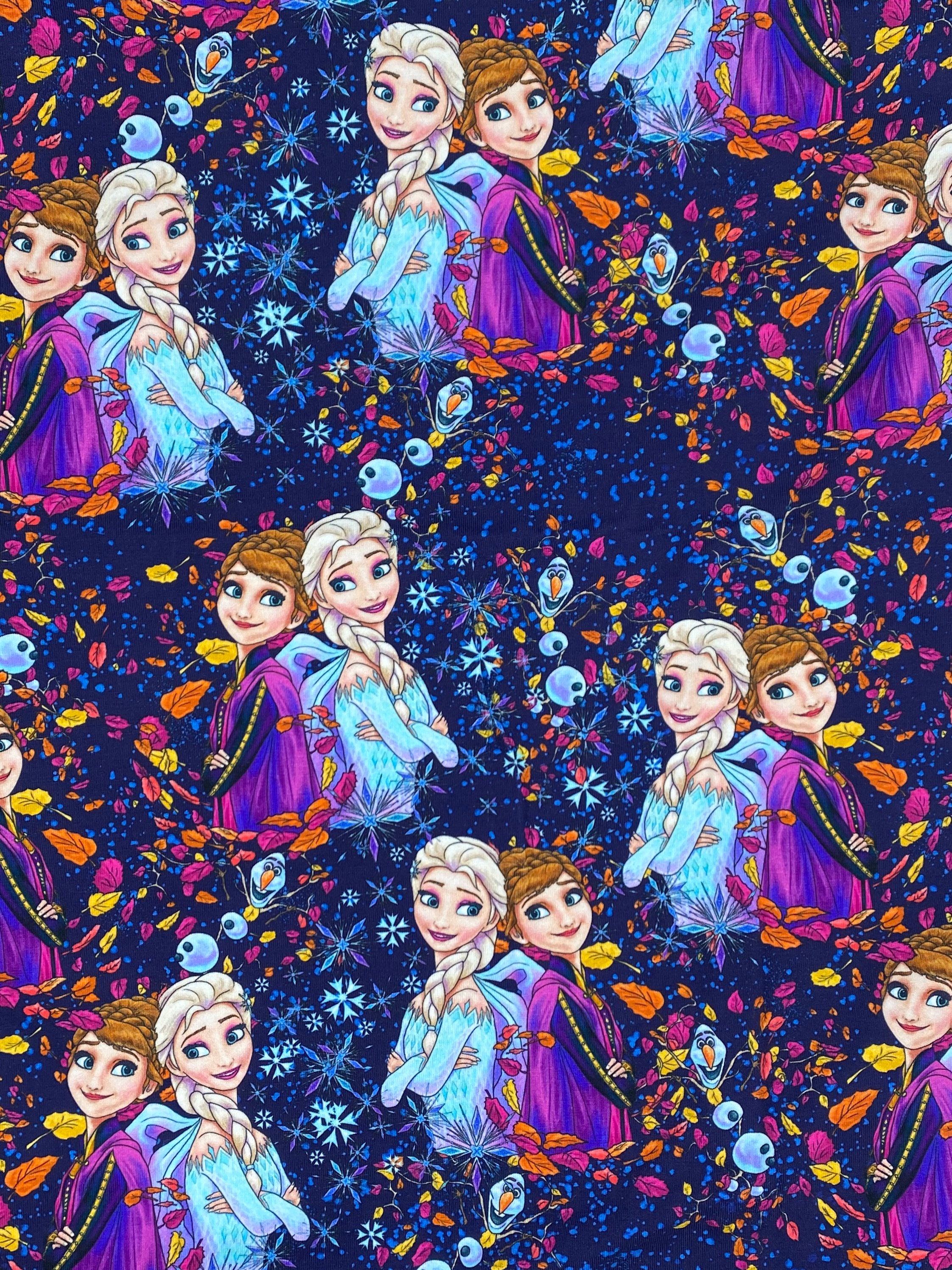 Elsa and Anna fabricfrozen fabric princesses fabric cotton Etsy