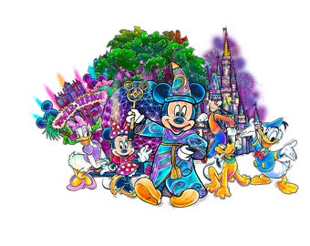 WDW Landmarks Laptop Sticker/ Disney parks/ Mickey/ Disney hidden Mickey Animal Kingdom decal cell phone planner  water bottle