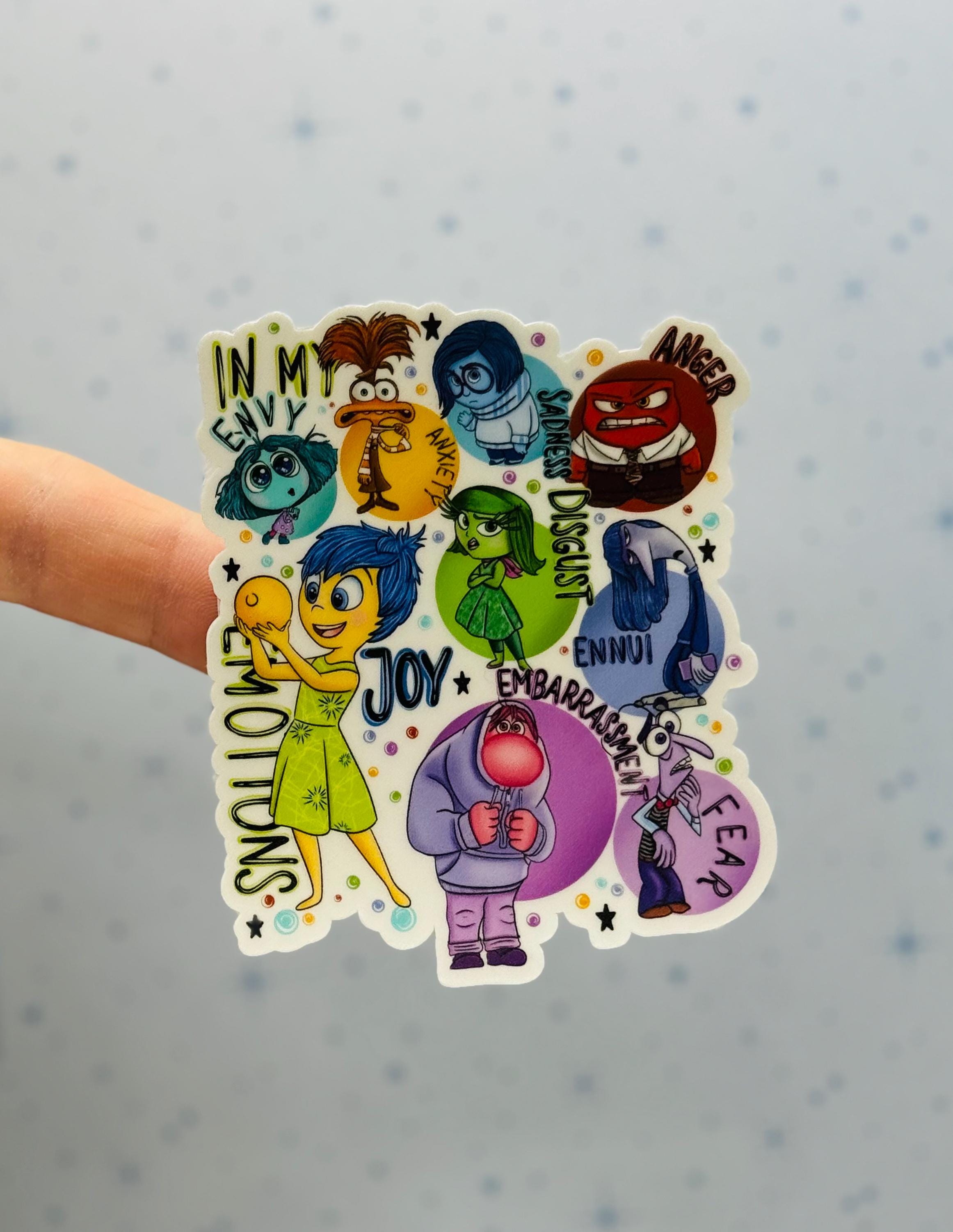 Inside Out Sticker/disgust Sticker Anger Sticker/joy Sticker/ Anxiety ...