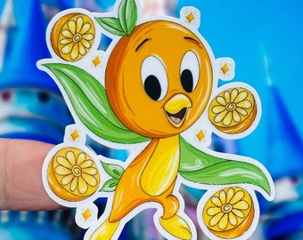 Orange bird sticker/ Epcot imagination decal/ water bottle sticker/ one little spark of inspiration sticker/ orange bird planner sticker