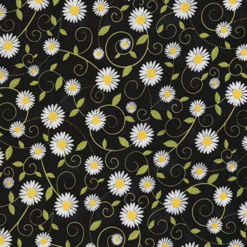 Sold by the Half Yard. Gail C5498-Black by Timeless Treasures