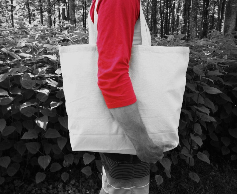 ecological and durable canva washable ca va encore me co\u00fbter une beurr\u00e9e Jumbo grocery bag made of very resistant canva