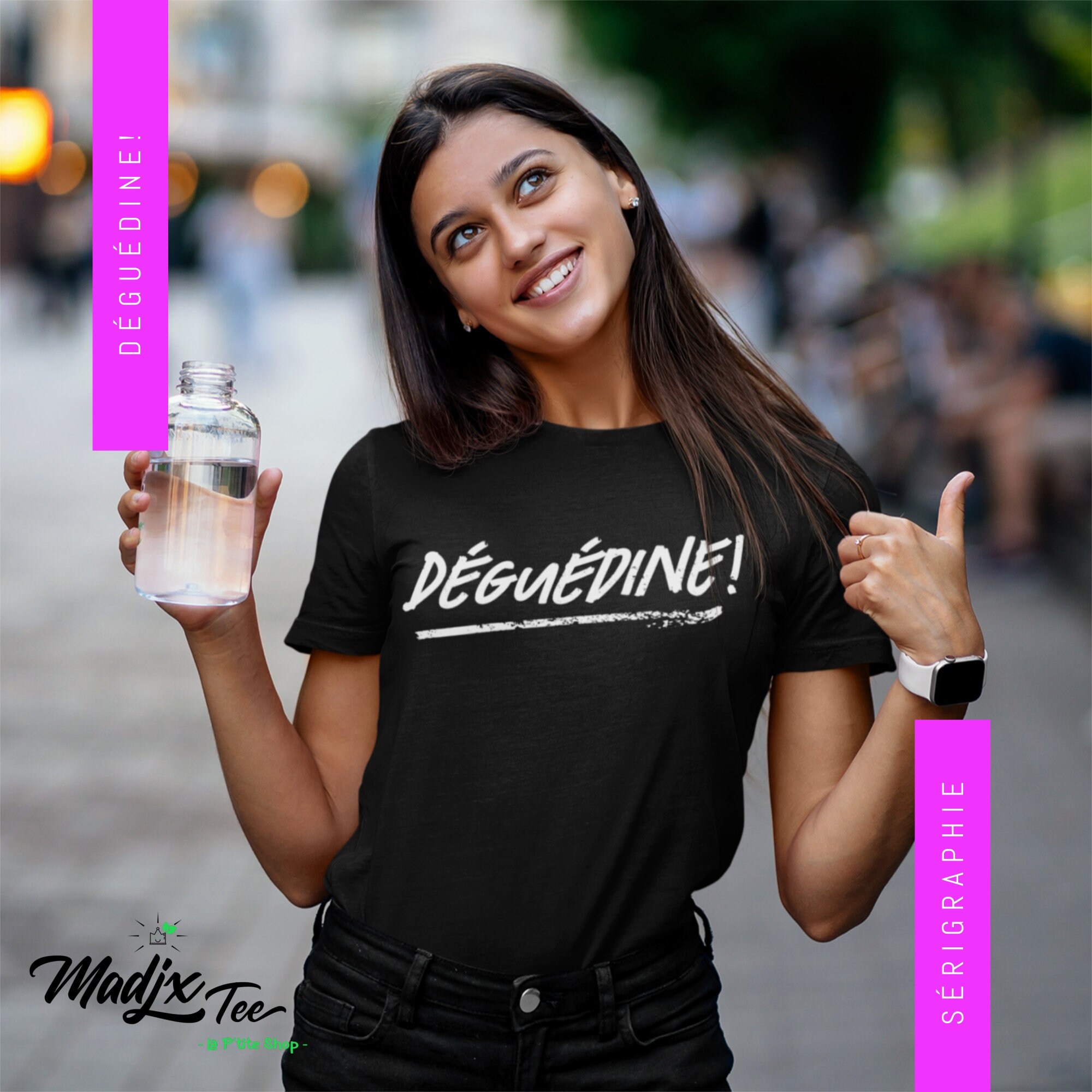 Deguedine Citation Quebecoise French Funny T Shirt Funny Etsy