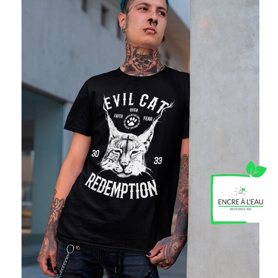 Evil Cat Redemtion T-shirt Cat T-shirt 