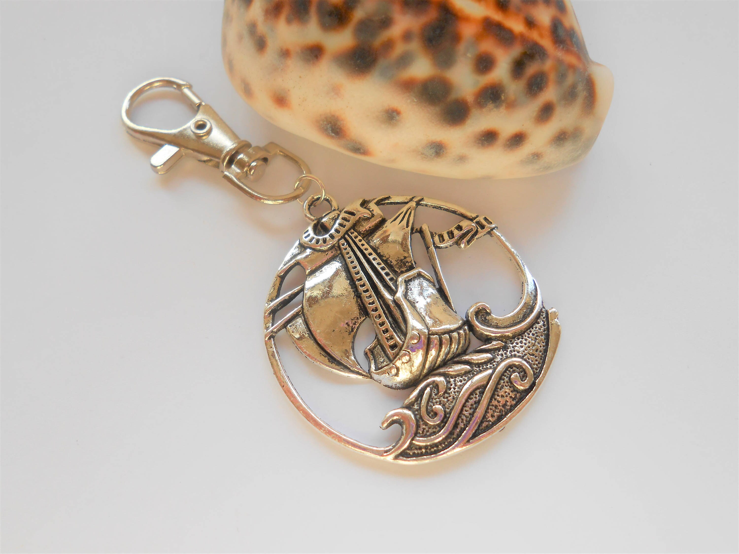 Nautical Keyring Ship Keychain Nautical Keychain Sailing Etsy