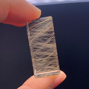 Natural smoky quartz with gold hair Rutilated Quartz Crystal pendant