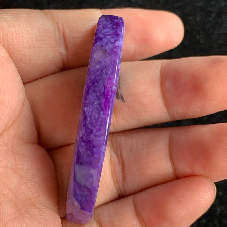 19.7 g natural purple Charoite moon gemstone-38