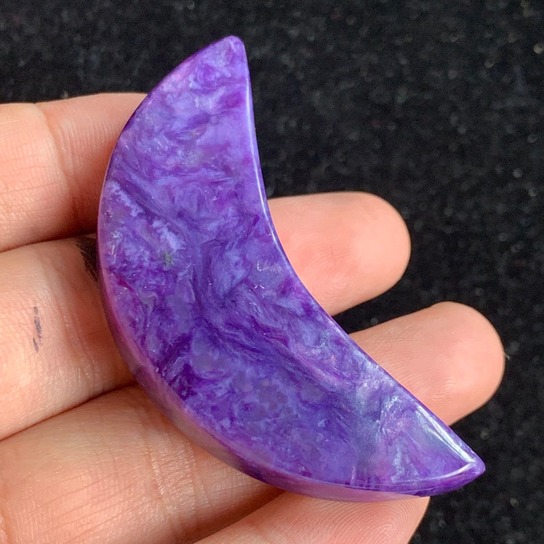19.7 g natural purple Charoite moon gemstone-38