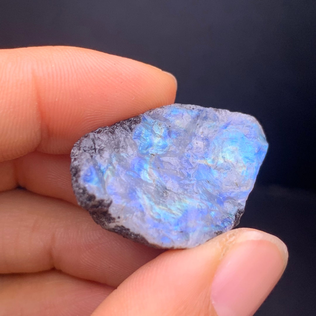Natural Rough Blue Moonstone Gemstone Specimen11.7gram Etsy