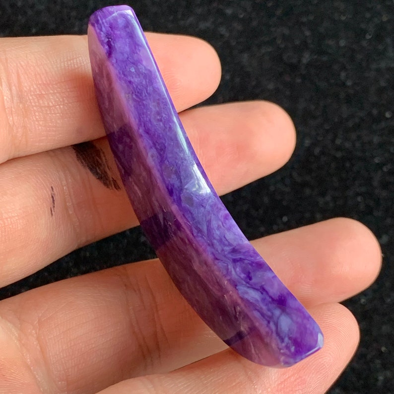 19.7 g natural purple Charoite moon gemstone-38