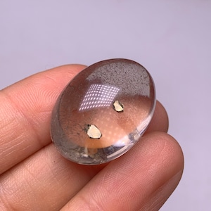 11.9 gram Natural clear quartz with pyrite inside Quartz pendant