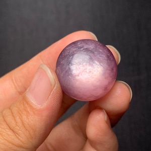 Natural purple lepidolite sphere 21mm #4