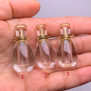 Natural clear quartz Crystal Wishing Bottle Oliver Perfume bottle crystal Healing
