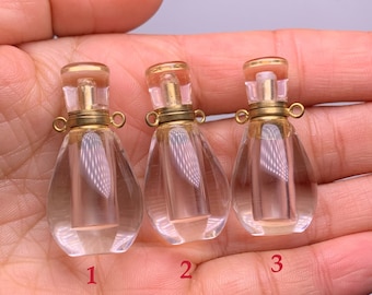 Natural clear quartz Crystal Wishing Bottle Oliver Perfume bottle crystal Healing
