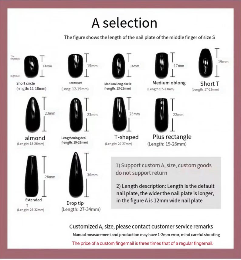 Custom Press on Nails/freehand Sketching Nails/flowers Nails/short