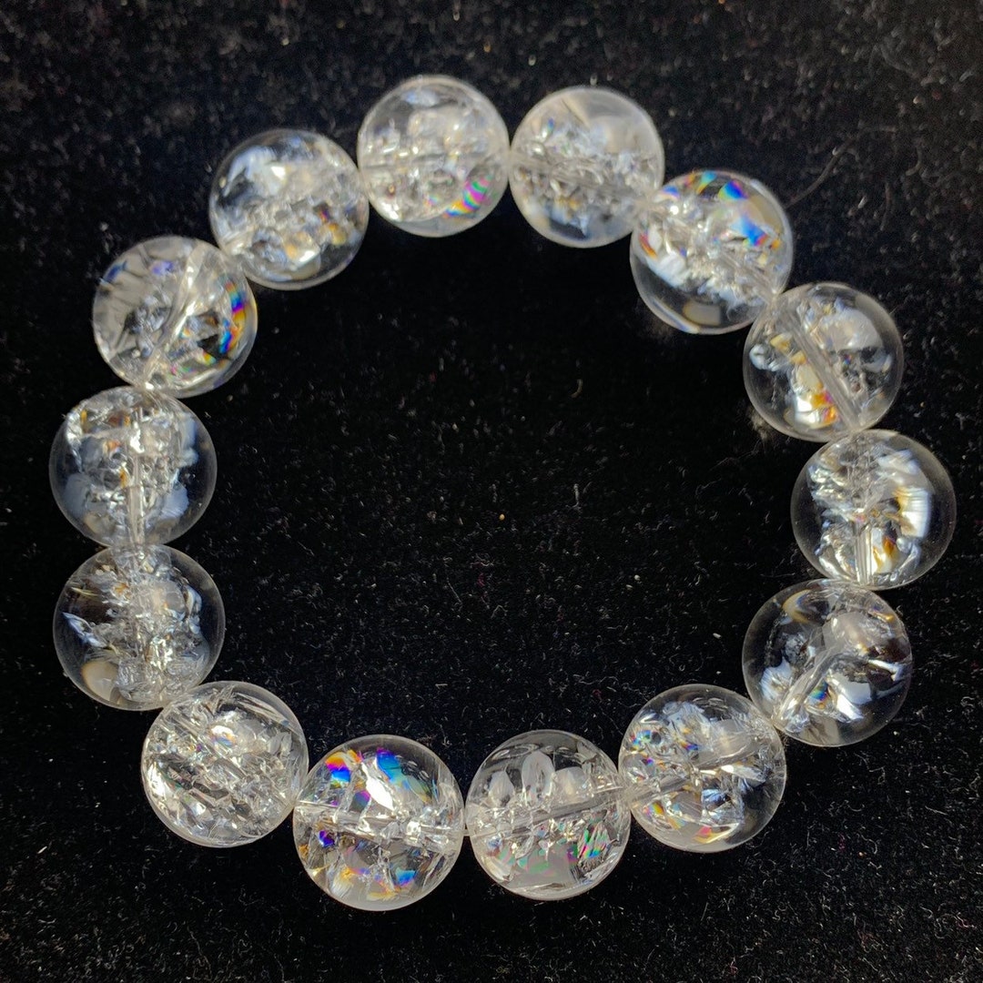 Rainbowsnatural Clear Rock Quartz 16 Mm Bracelet-c5 - Etsy