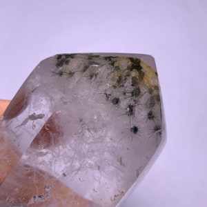 660.5g  Natural Hollandite in clear Quartz Crystal piont specimen