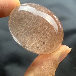 Red Amphibole quartz rutilated quartz crystal