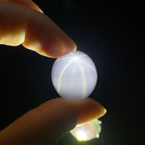 Natural beautiful dark pink star light rose quartz cab